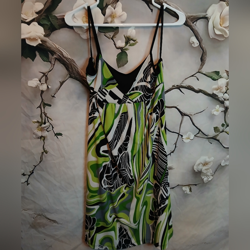 Vanity Green and Black Dress